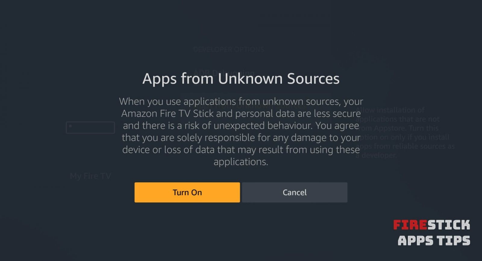 enable apps from unknown sources
