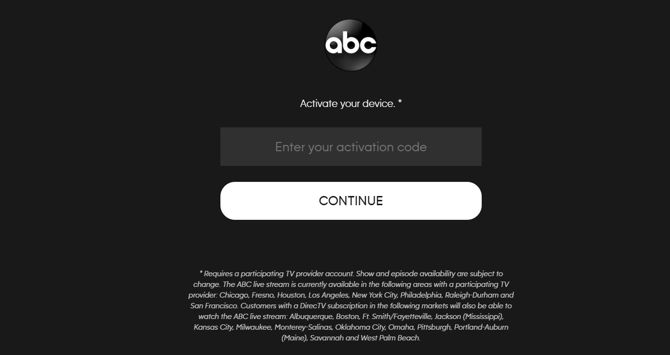 activate ABC on Firestick