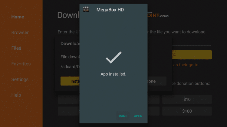Megabox HD for Firestick