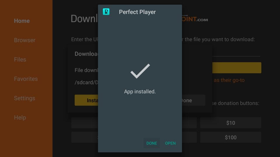 Perfect Player Downloader app