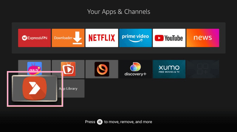 click Aptoide TV from the list
