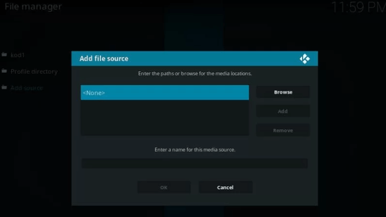Click None to get IPTV Players on Firestick