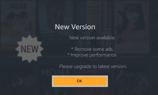 Click Ok to get the new version