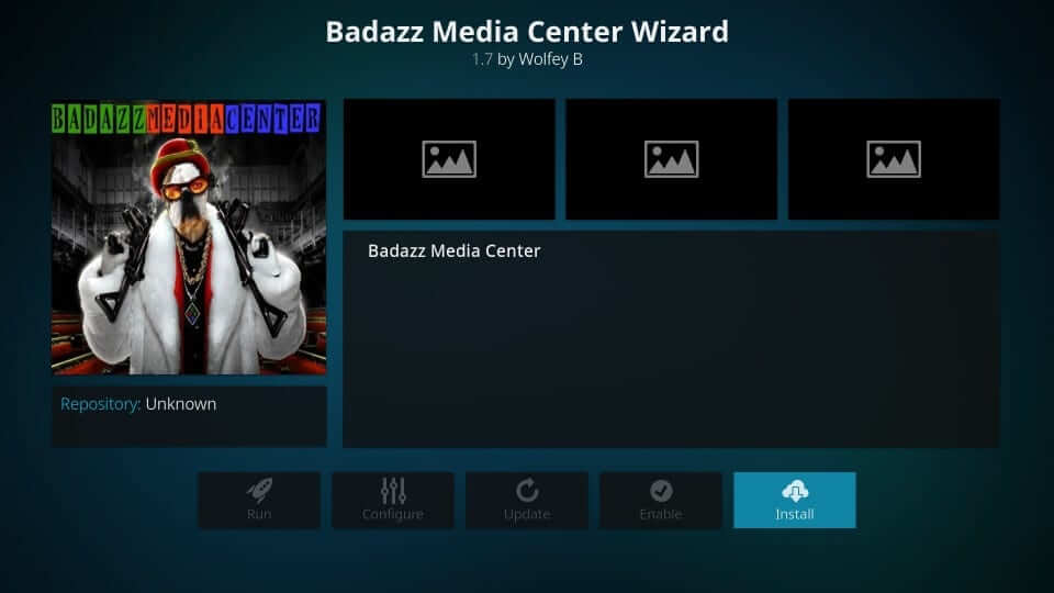 Tap on the Install button on the next screen to get BMC Kodi Build