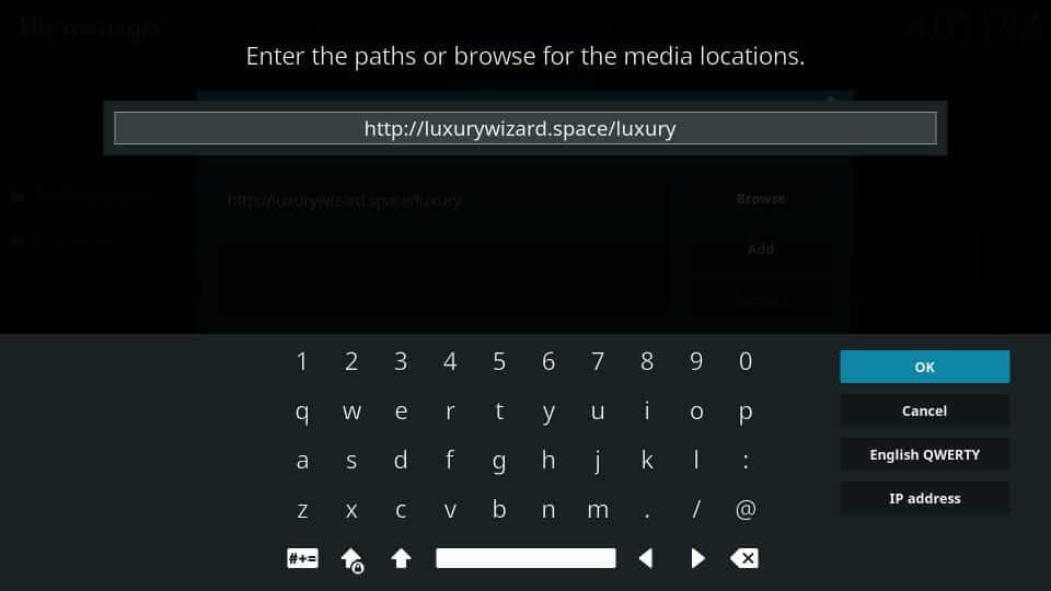  enter the source path type as https://luxurywizard.space/luxury and click OK.