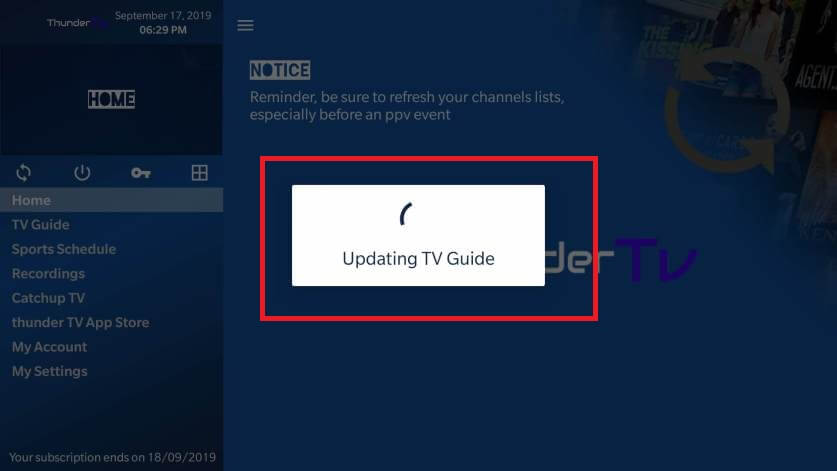 updating - How to Install Thunder TV IPTV on Firestick