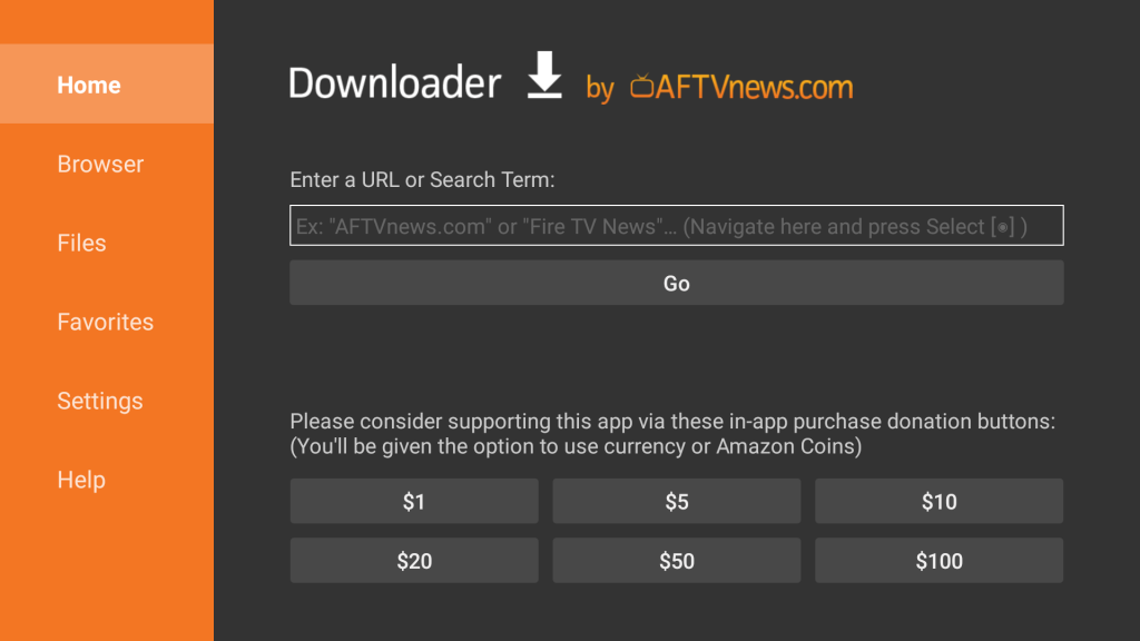 Enter Apple Music APK download link for Fire TV