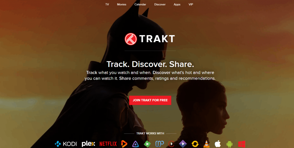 Select Join trakt for free