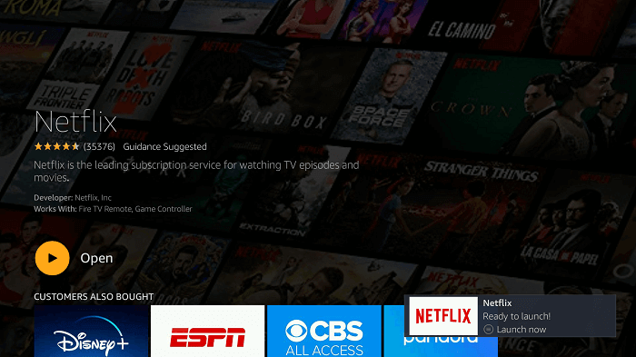 Open Netflix on Firestick to watch Squid Game