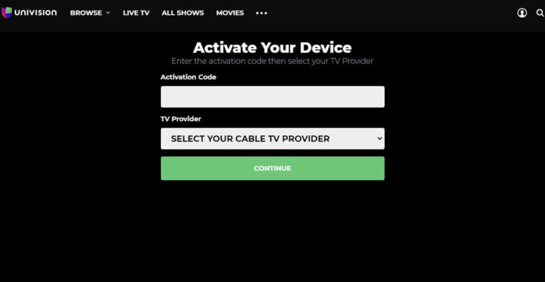 Activate Univision on Firestick
