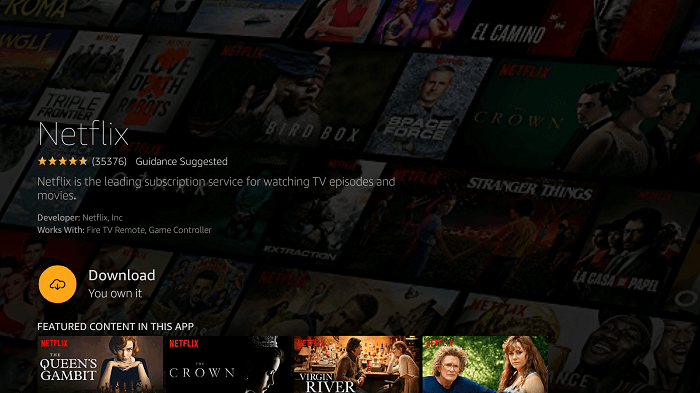 Install Netflix to watch Seinfeld on Firestick