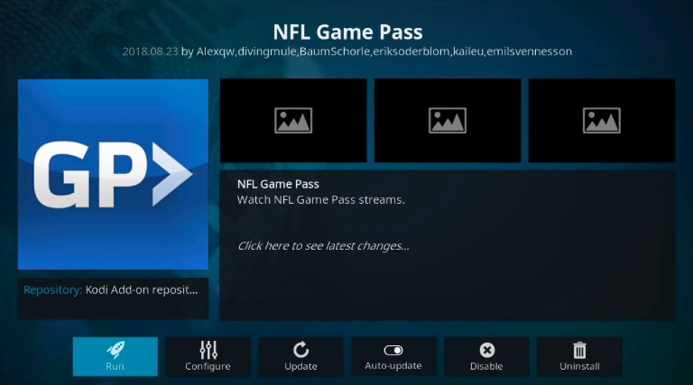 Launch NFL Game pass
