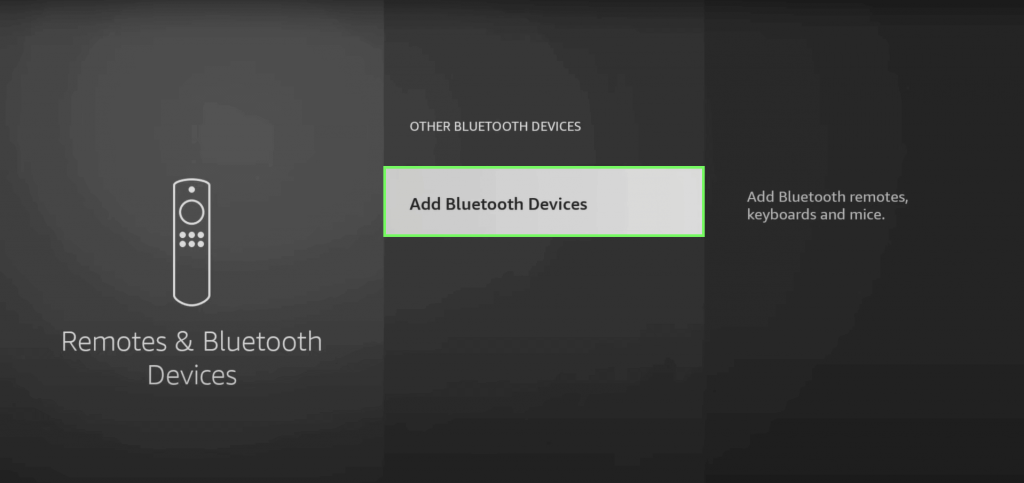 Select Add Bluetooth Devices