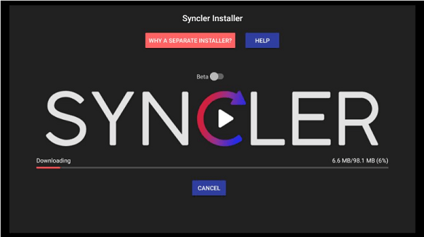 Downloading -Syncler on Firestick