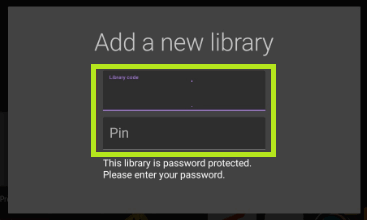 Library code and Pin.