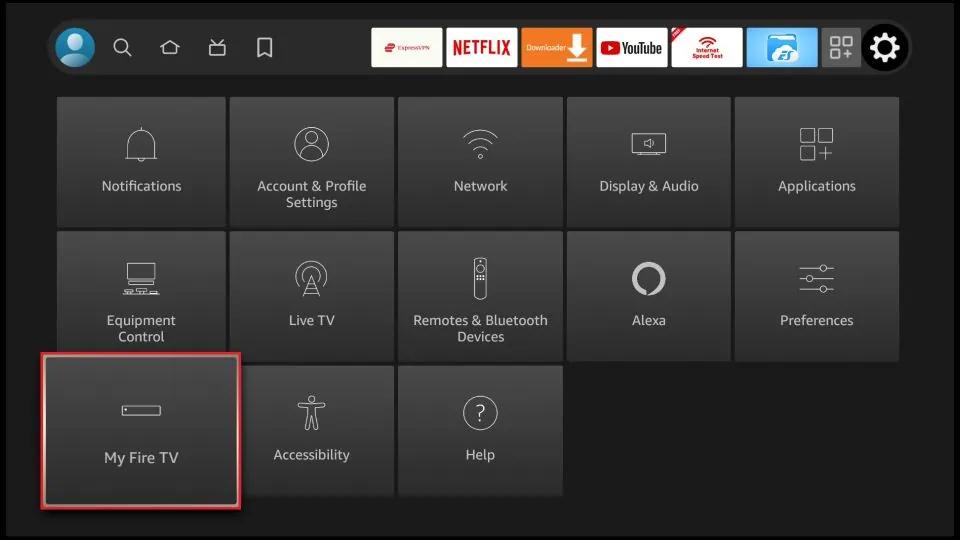 Click on My Fire TV