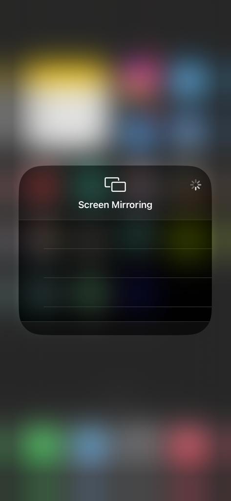 Screen Mirroring on iPhone