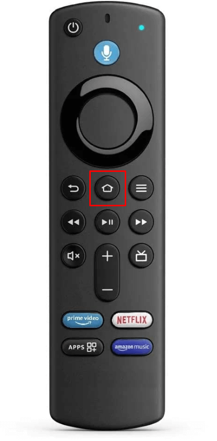The home button on your remote.