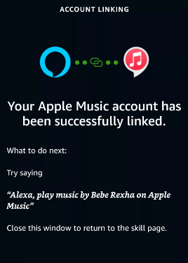 Apple Music linked to Amazon Alexa
