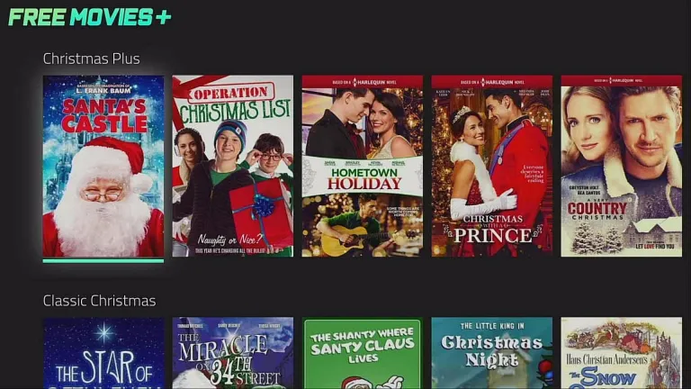 Free Movies Plus Home Screen on Firestick