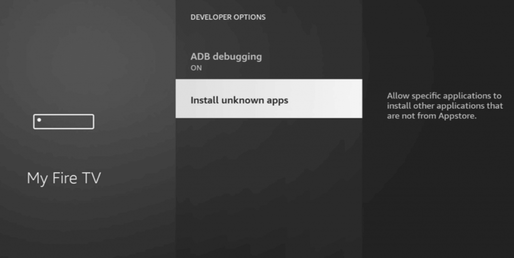 Select Install Unknown Apps
