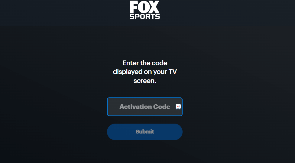 Enter the Activation code
