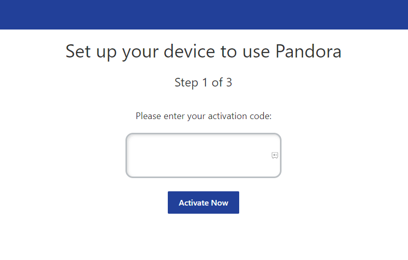 Select Activate Now to stream Pandora on Firestick